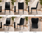 Luxury Maroon Dining Chair with Premium Rexine Upholstery