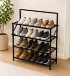 Cloud Furniture Foldable Metal Shoe Rack